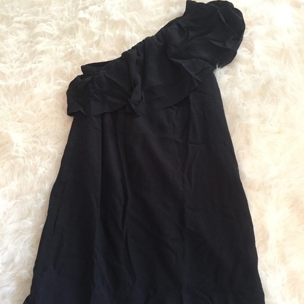 Madewell Silk One-Shoulder Dress
